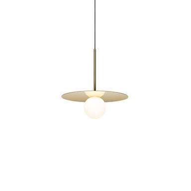 Pablo Designs - LED Pendant - Bola Disc - Brass- Union Lighting Luminaires Decor