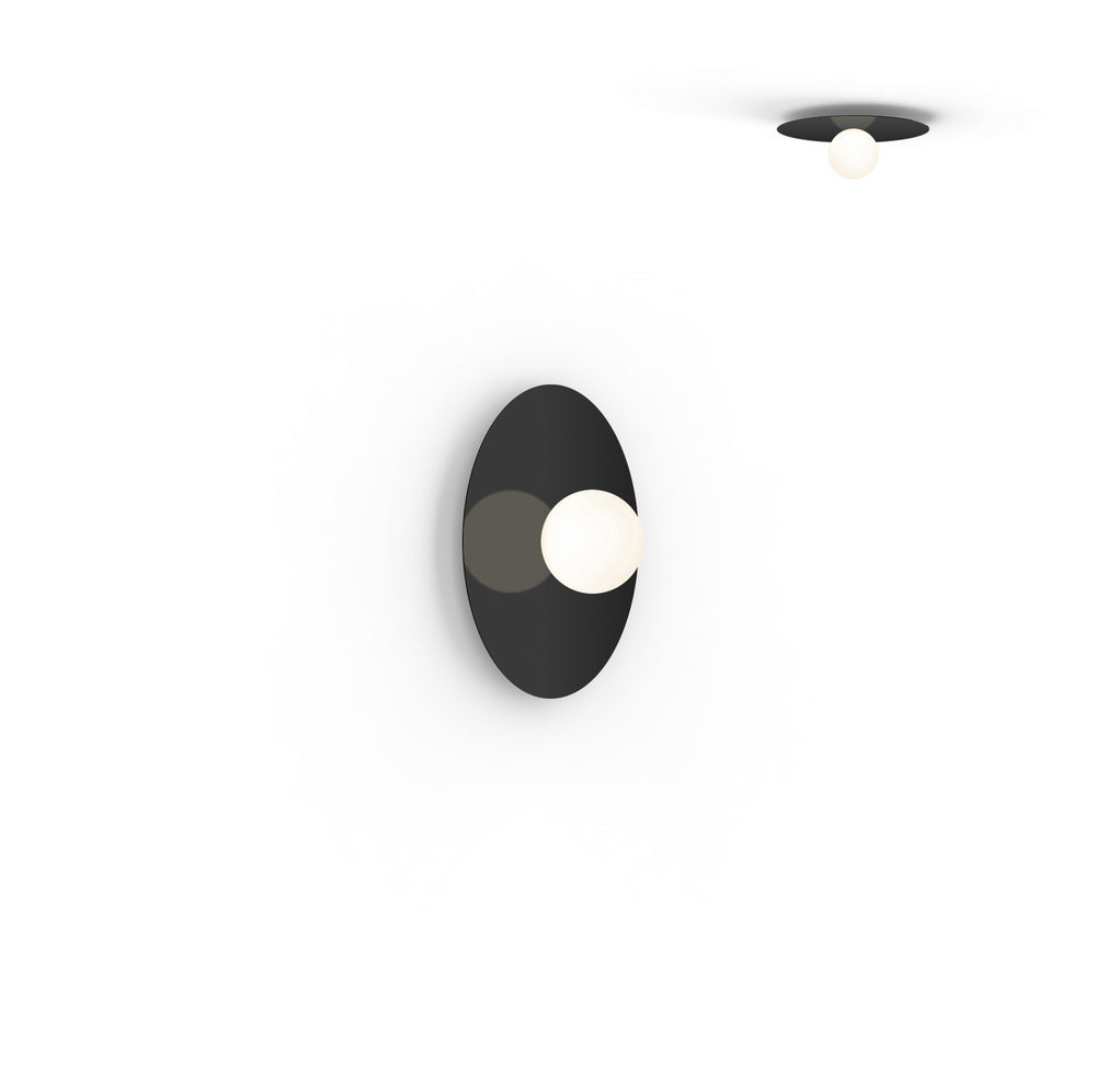 Pablo Designs - LED Flush Mount - Bola Disc - Black- Union Lighting Luminaires Decor