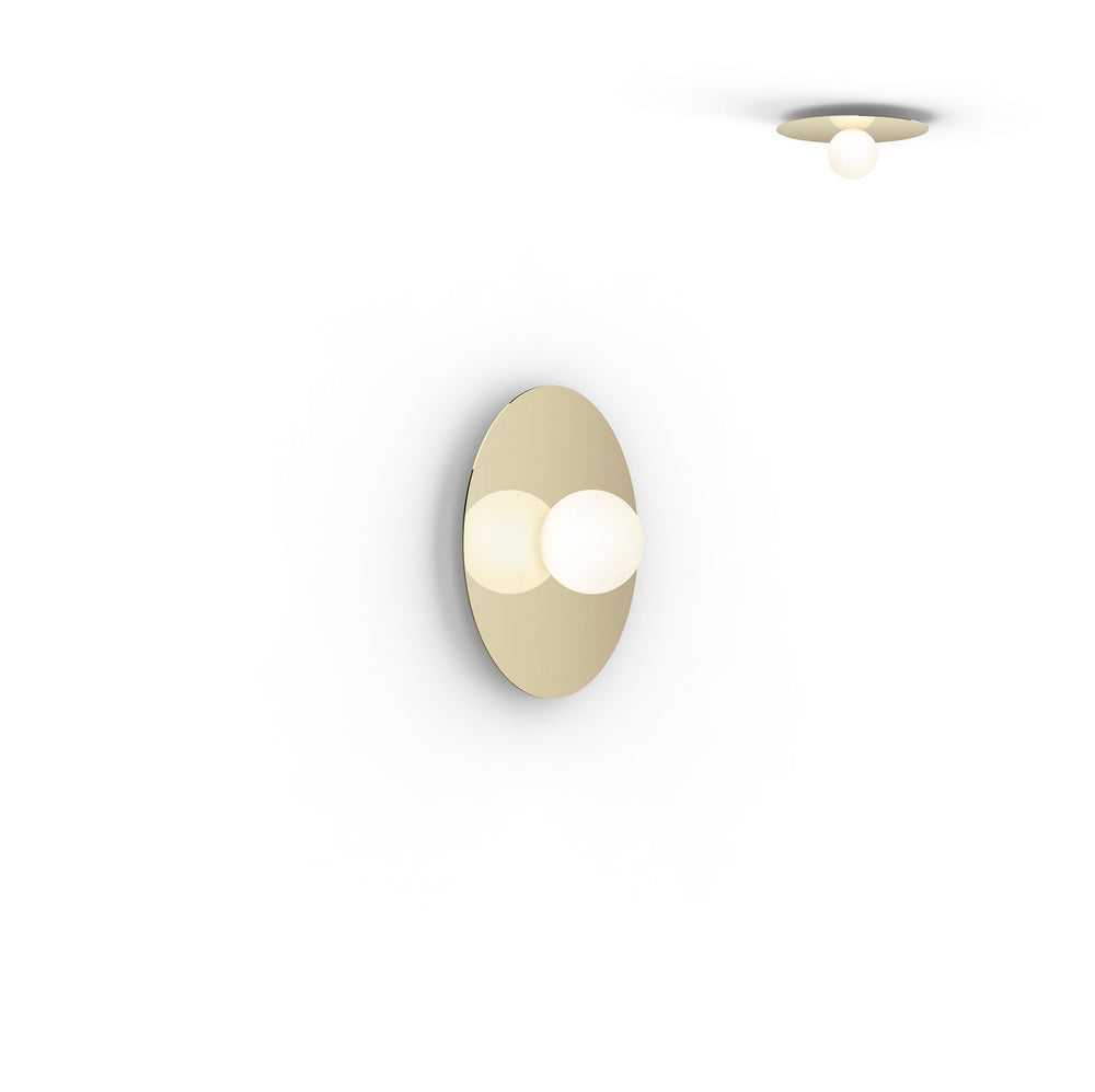 Pablo Designs - LED Flush Mount - Bola Disc - Brass- Union Lighting Luminaires Decor