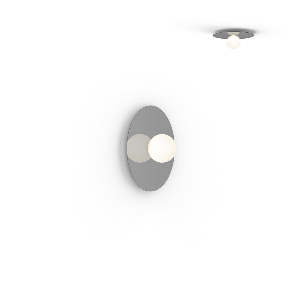 Pablo Designs - LED Flush Mount - Bola Disc - Gunmetal- Union Lighting Luminaires Decor