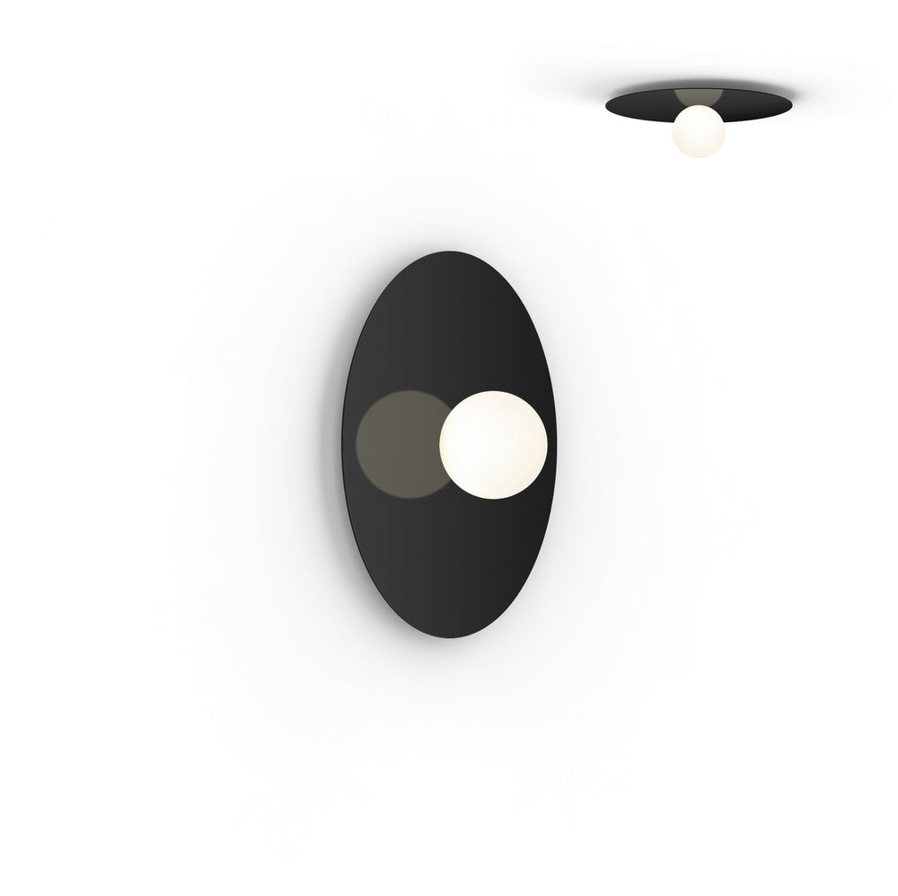 Pablo Designs - LED Flush Mount - Bola Disc - Black- Union Lighting Luminaires Decor