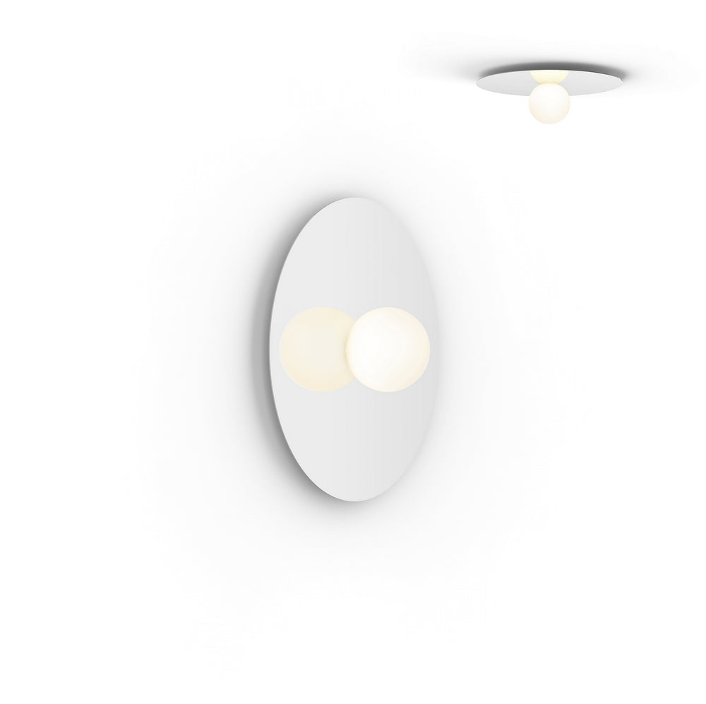 Pablo Designs - LED Flush Mount - Bola Disc - White- Union Lighting Luminaires Decor