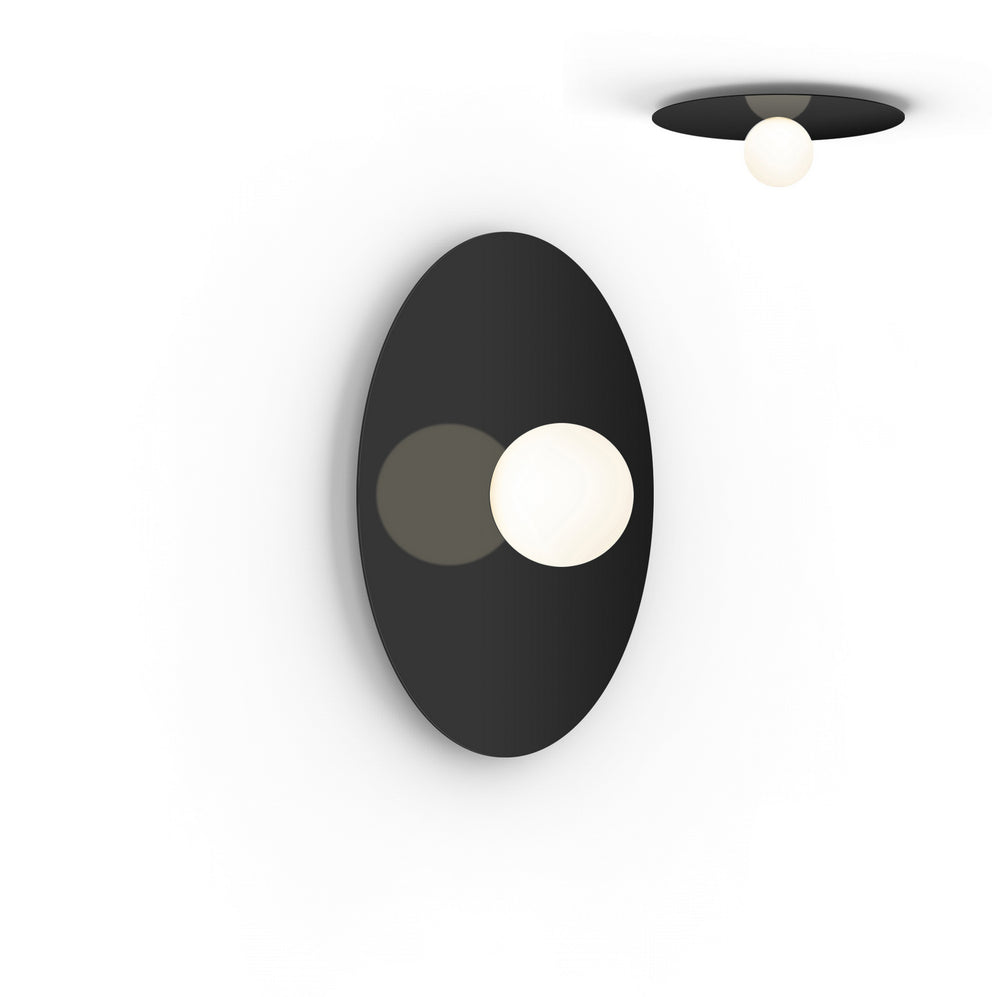 Pablo Designs - LED Flush Mount - Bola Disc - Black- Union Lighting Luminaires Decor