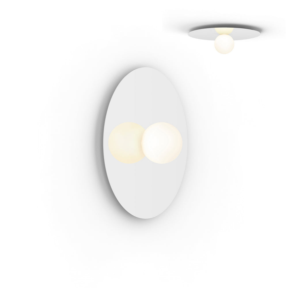 Pablo Designs - LED Flush Mount - Bola Disc - White- Union Lighting Luminaires Decor