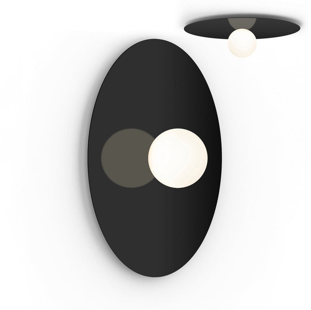 Pablo Designs - LED Flush Mount - Bola Disc - Black- Union Lighting Luminaires Decor