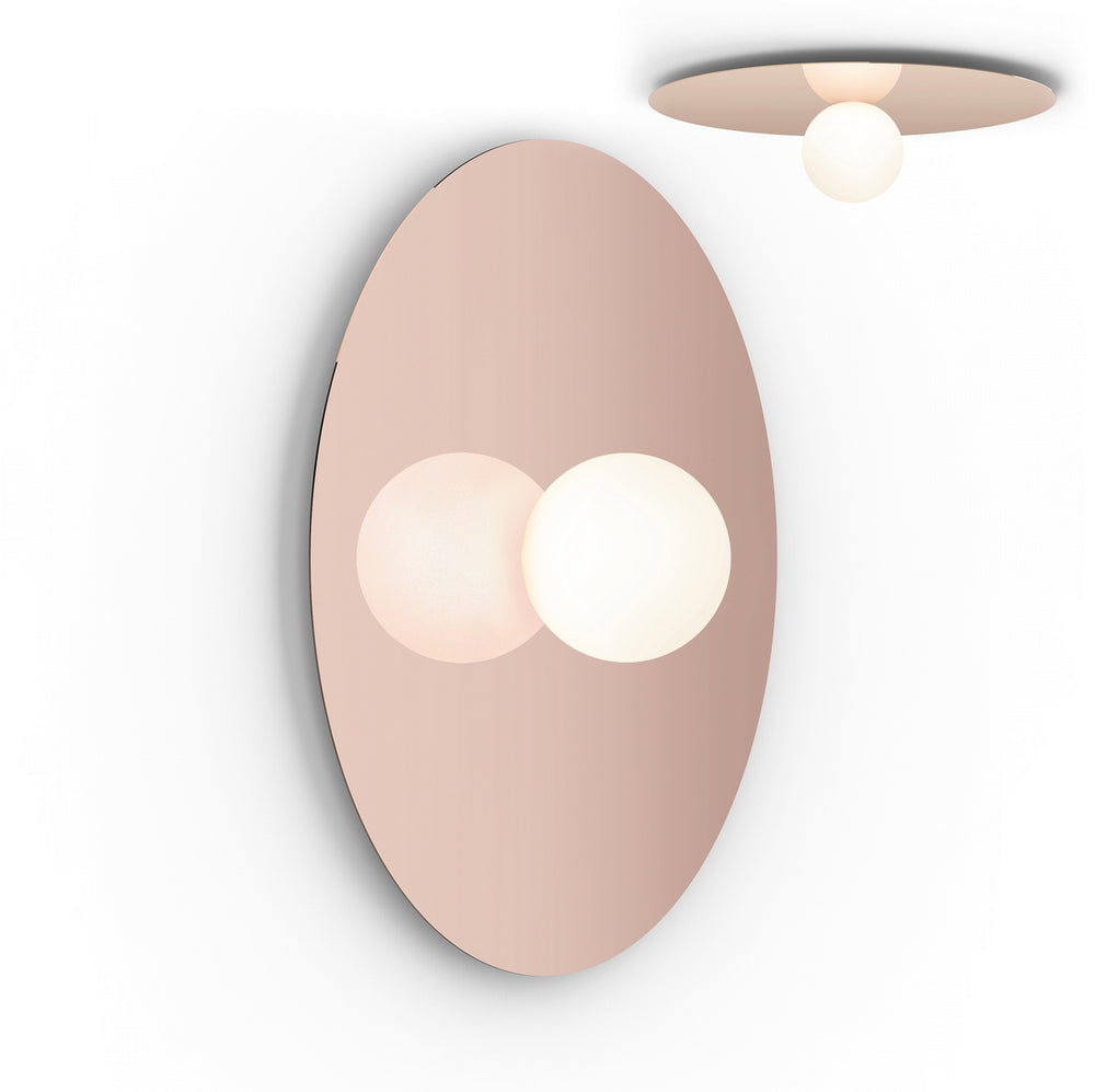 Pablo Designs - LED Flush Mount - Bola Disc - Rose Gold- Union Lighting Luminaires Decor