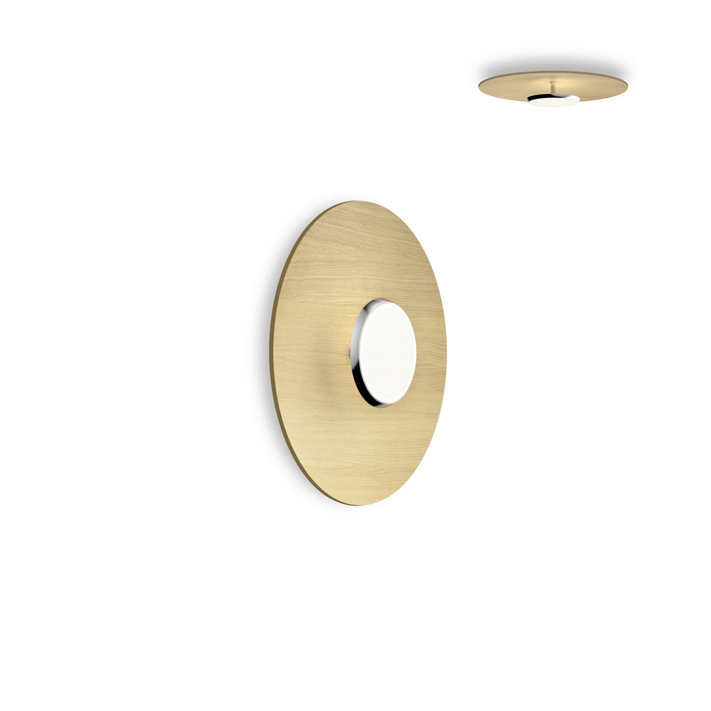 Pablo Designs - LED Flush Mount - Sky - Oak/Chrome- Union Lighting Luminaires Decor