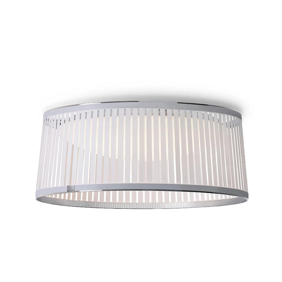 Pablo Designs - LED Flush Mount - Solis Drum - White- Union Lighting Luminaires Decor