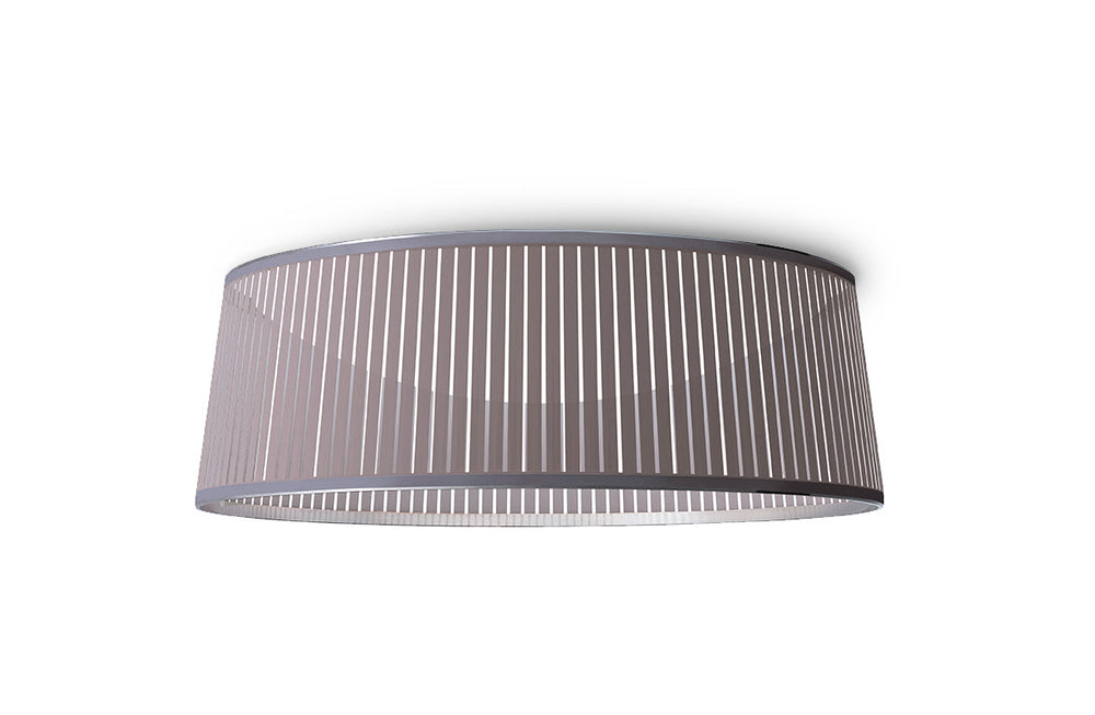 Pablo Designs - LED Flush Mount - Solis Drum - Silver- Union Lighting Luminaires Decor