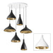 Pablo Designs - LED Chandelier - Swell - White/ Brass- Union Lighting Luminaires Decor