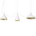 Pablo Designs - LED Chandelier - Swell - White/ Brass- Union Lighting Luminaires Decor