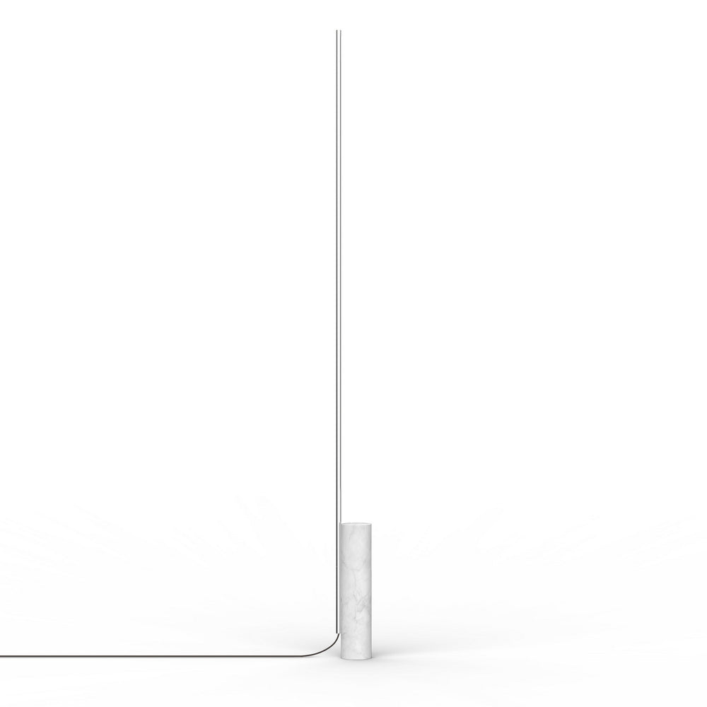 Pablo Designs - LED Floor Lamp - T.O - White Marble/Chrome- Union Lighting Luminaires Decor