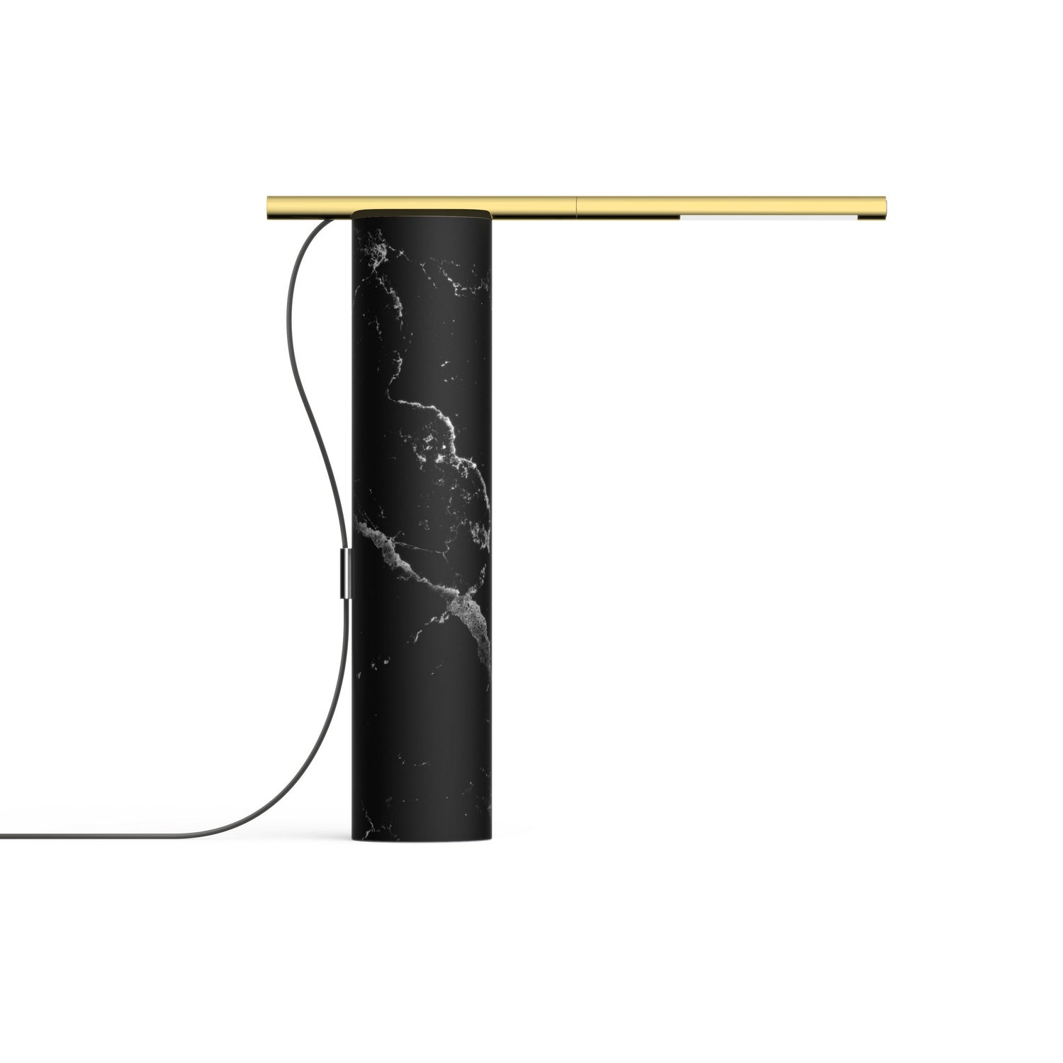 Pablo Designs - LED Table Lamp - T.O - Black Marble/Brass- Union Lighting Luminaires Decor