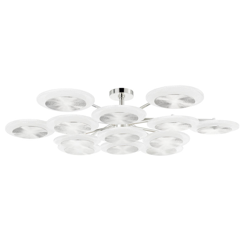 Corbett Lighting Canada - LED Semi Flush Mount - Topaz - Polished Nickel- Union Lighting Luminaires Decor