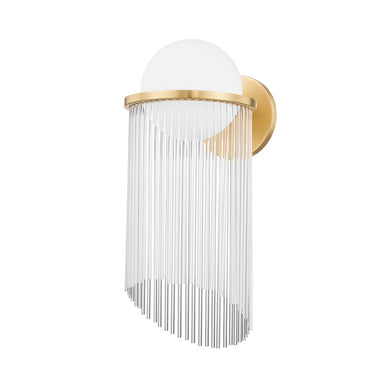 Corbett Lighting Canada - One Light Wall Sconce - Celestial - Aged Brass- Union Lighting Luminaires Decor