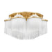 Corbett Lighting Canada - Seven Light Semi Flush Mount - Celestial - Aged Brass- Union Lighting Luminaires Decor