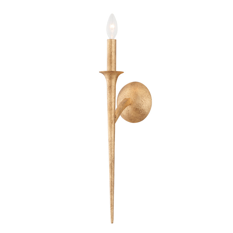 Troy Lighting Canada - One Light Wall Sconce - Luca - Vintage Gold Leaf- Union Lighting Luminaires Decor