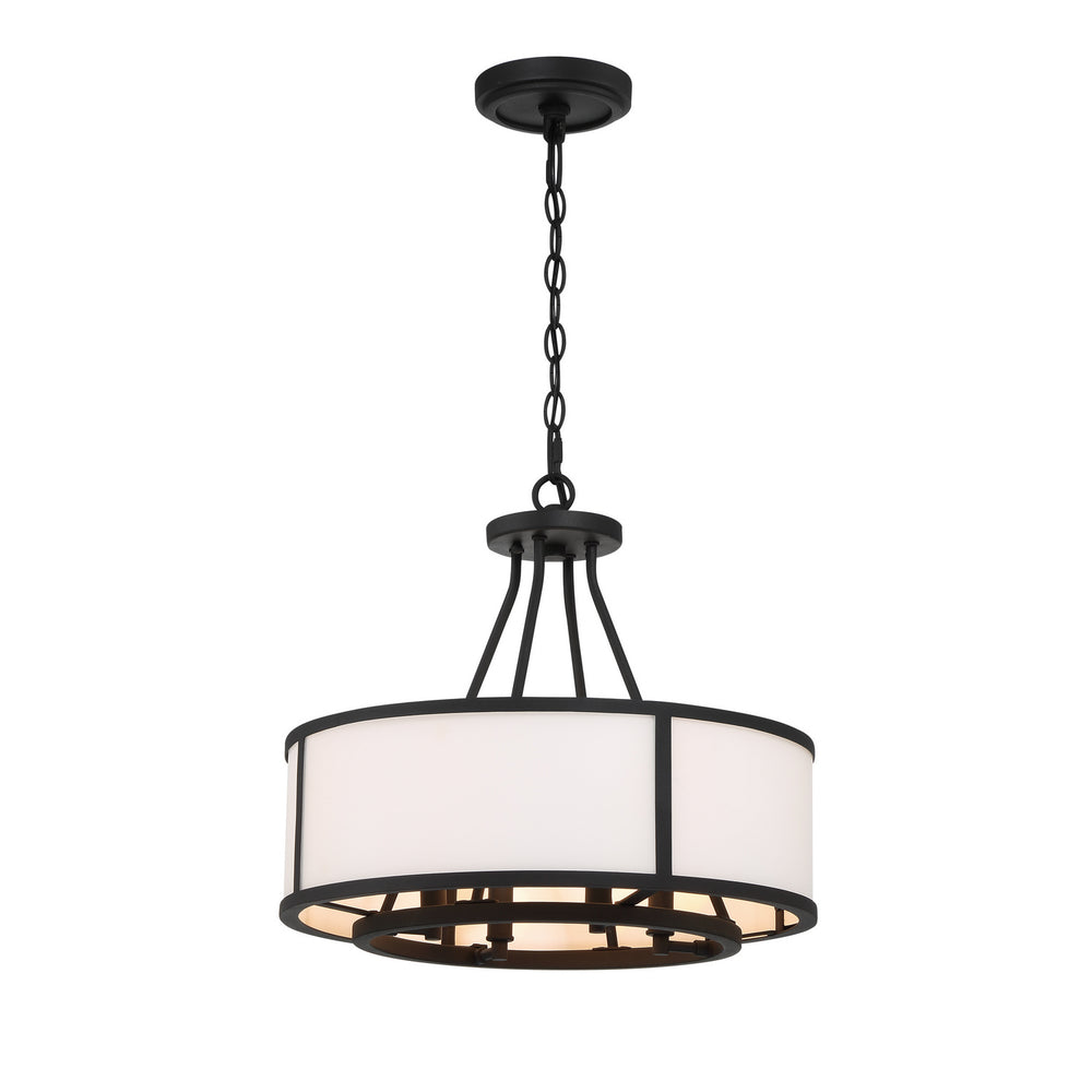 Crystorama - Four Light Chandelier - Bryant - Black Forged- Union Lighting Luminaires Decor