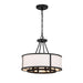 Crystorama - Four Light Chandelier - Bryant - Black Forged- Union Lighting Luminaires Decor