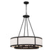 Crystorama - Eight Light Chandelier - Bryant - Black Forged- Union Lighting Luminaires Decor