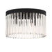 Crystorama - Four Light Flush Mount - Emory - Black Forged- Union Lighting Luminaires Decor