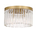 Crystorama - Four Light Flush Mount - Emory - Modern Gold- Union Lighting Luminaires Decor