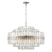 Crystorama - 16 Light Chandelier - Hayes - Polished Nickel- Union Lighting Luminaires Decor