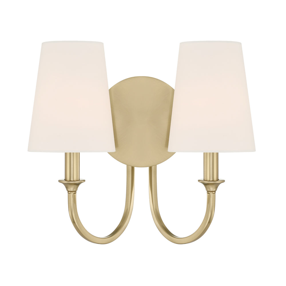 Crystorama - Two Light Wall Sconce - Payton - Vibrant Gold- Union Lighting Luminaires Decor