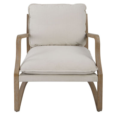Uttermost - Accent Chair - Melora - Solid Oak- Union Lighting Luminaires Decor