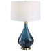 Uttermost - One Light Table Lamp - Riviera - Antique Brass- Union Lighting Luminaires Decor