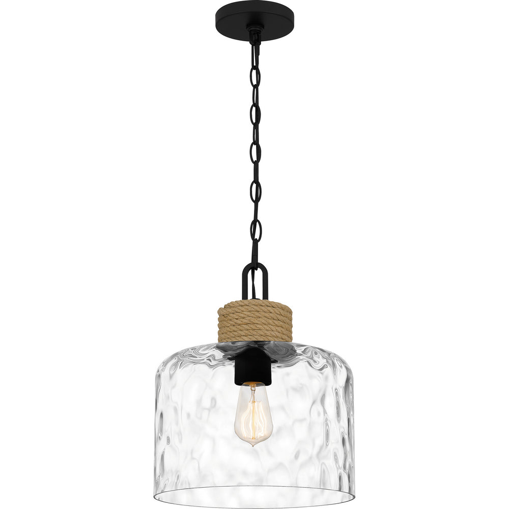 Quoizel - One Light Mini Pendant - Baltic - Matte Black- Union Lighting Luminaires Decor