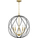 Quoizel - Five Light Pendant - Bryn - Aged Brass- Union Lighting Luminaires Decor