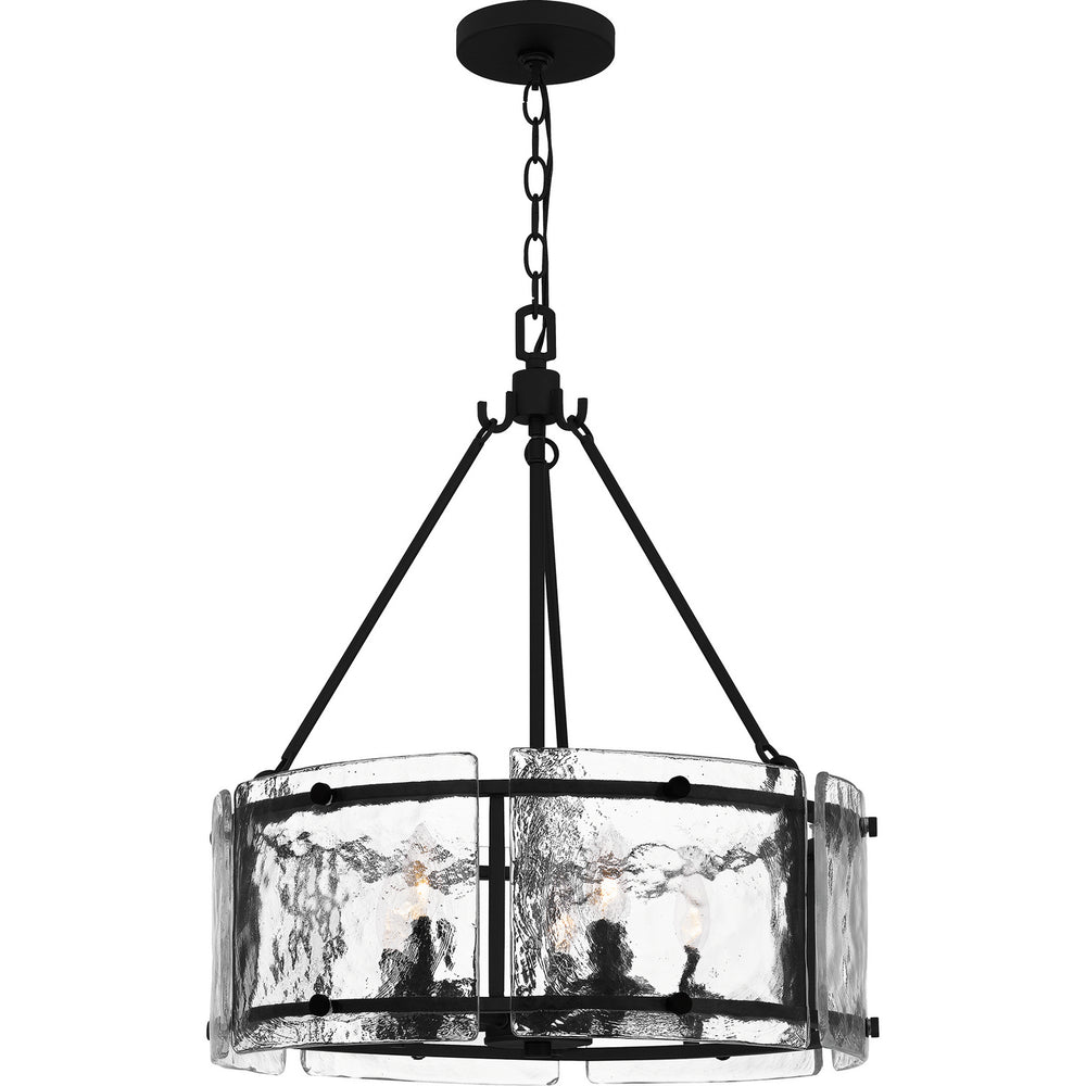 Quoizel - Five Light Pendant - Fortress - Earth Black- Union Lighting Luminaires Decor