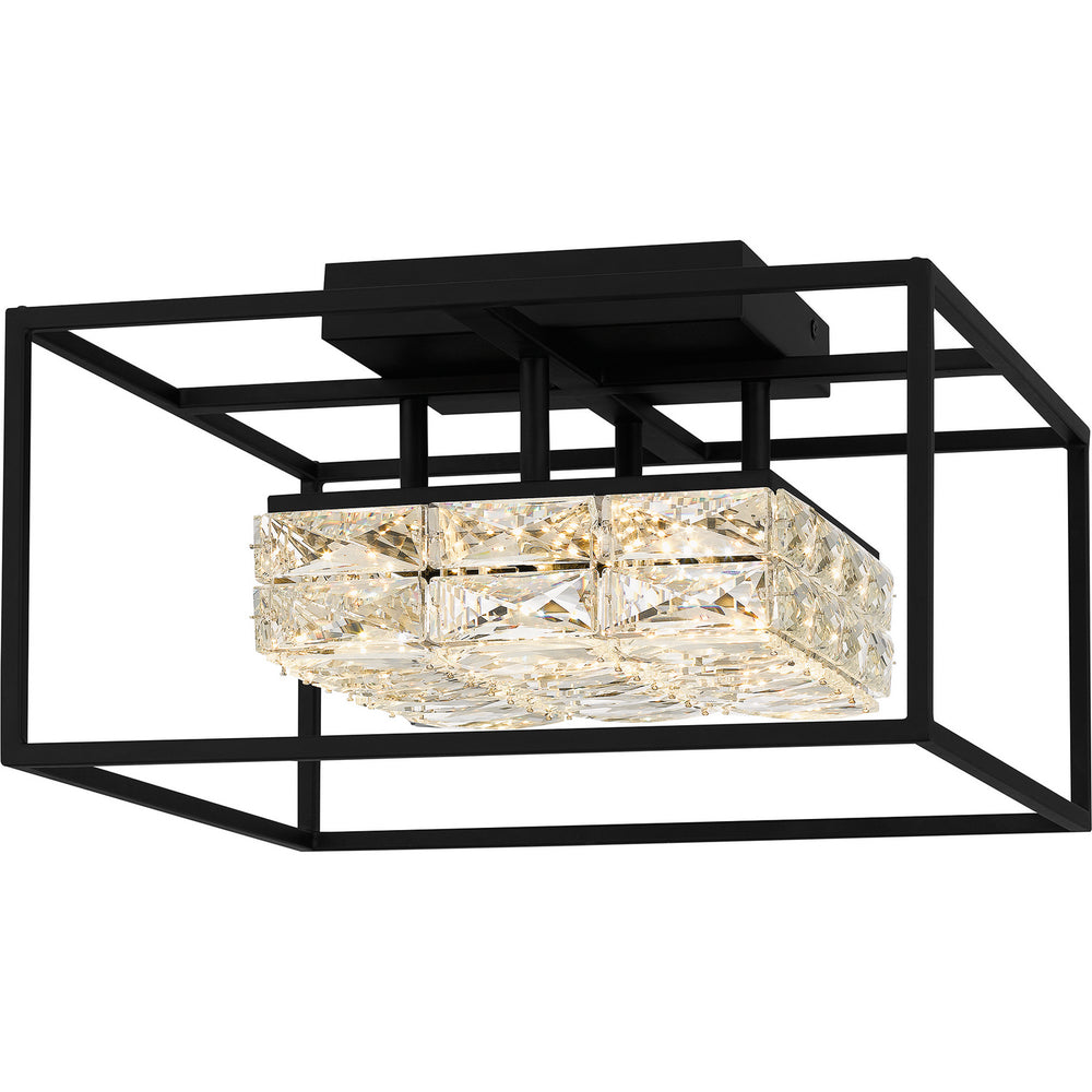 Quoizel - LED Semi Flush Mount - Dazzle - Matte Black- Union Lighting Luminaires Decor