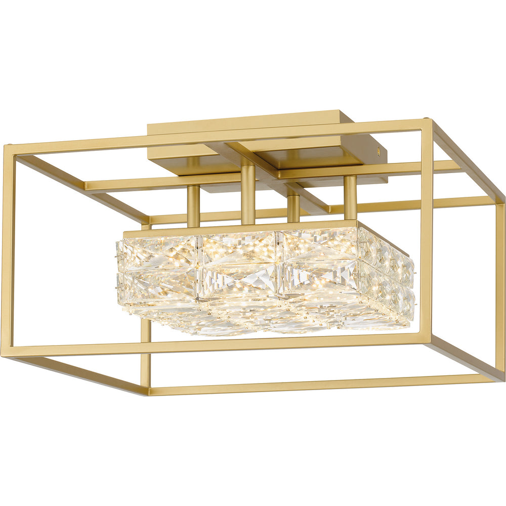Quoizel - LED Semi Flush Mount - Dazzle - Soft Gold- Union Lighting Luminaires Decor