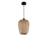 Avenue Lighting - One Light Pendant - Tulum - Bamboo Wicker And Black- Union Lighting Luminaires Decor
