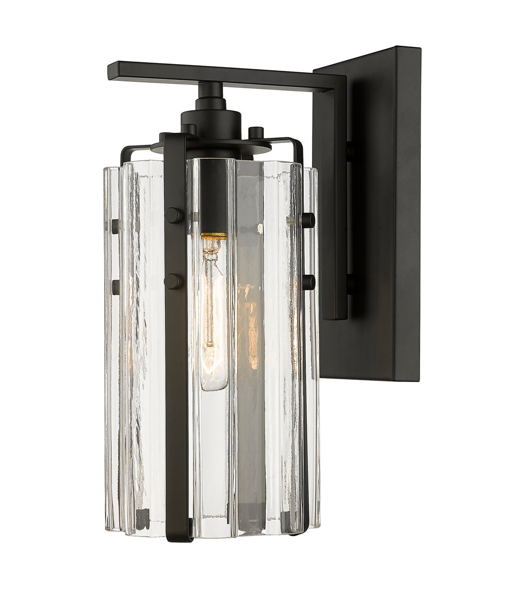 Z-Lite Canada - One Light Wall Sconce - Alverton - Matte Black- Union Lighting Luminaires Decor