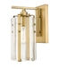 Z-Lite Canada - One Light Wall Sconce - Alverton - Rubbed Brass- Union Lighting Luminaires Decor
