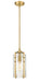 Z-Lite Canada - One Light Mini Pendant - Alverton - Rubbed Brass- Union Lighting Luminaires Decor
