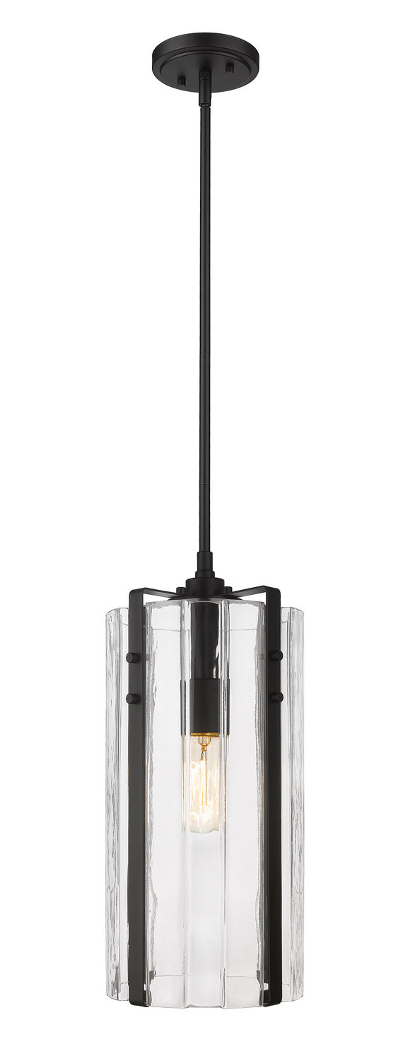 Z-Lite Canada - One Light Pendant - Alverton - Matte Black- Union Lighting Luminaires Decor