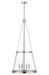 Z-Lite Canada - Four Light Pendant - Prescott - Polished Nickel- Union Lighting Luminaires Decor