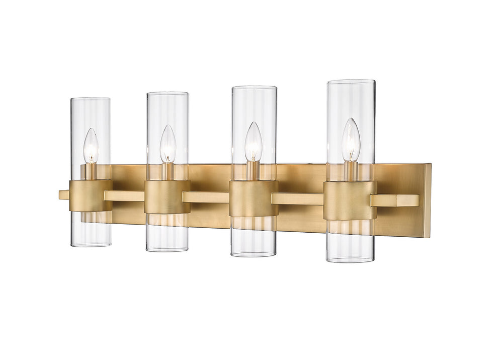 Z-Lite Canada - Four Light Vanity - Lawson - Rubbed Brass- Union Lighting Luminaires Decor