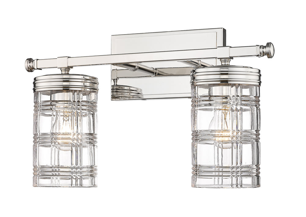 Z-Lite Canada - Two Light Vanity - Archer - Polished Nickel- Union Lighting Luminaires Decor