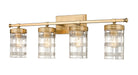 Z-Lite Canada - Four Light Vanity - Archer - Heirloom Gold- Union Lighting Luminaires Decor