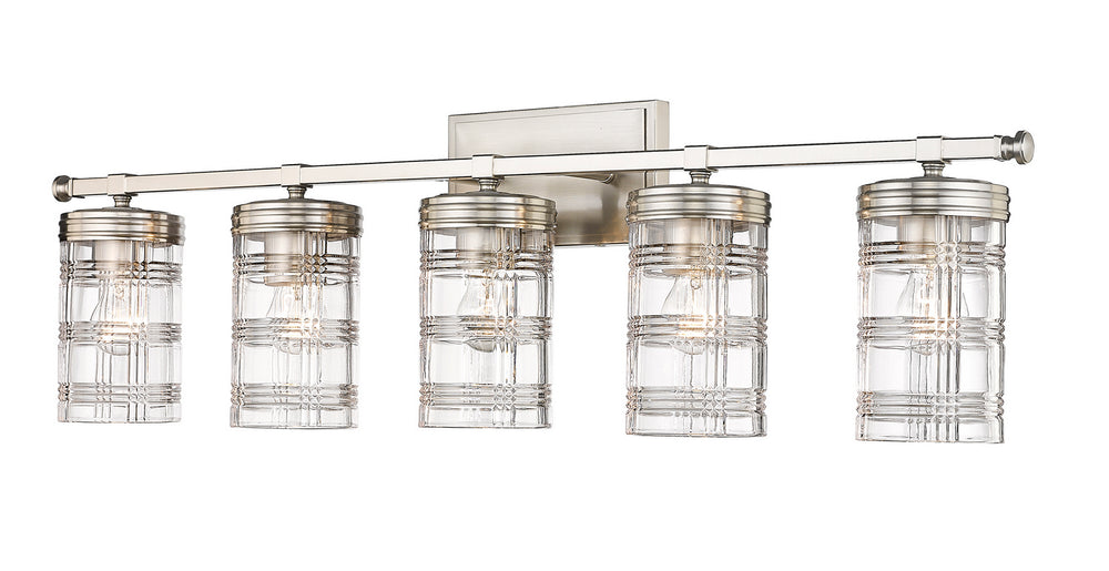 Z-Lite Canada - Five Light Vanity - Archer - Brushed Nickel- Union Lighting Luminaires Decor