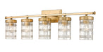 Z-Lite Canada - Five Light Vanity - Archer - Heirloom Gold- Union Lighting Luminaires Decor