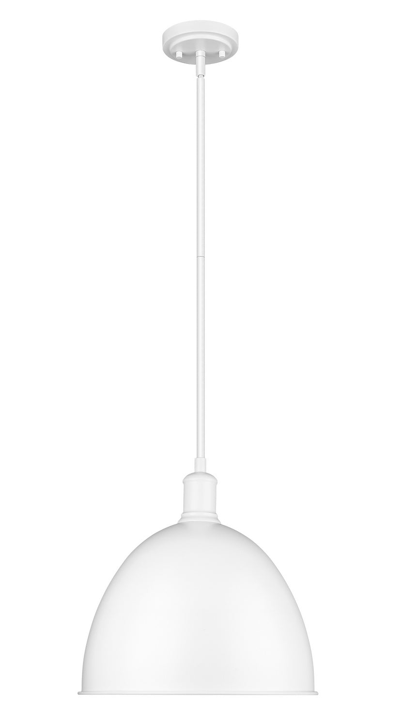 Z-Lite Canada - One Light Pendant - Sawyer - Satin White- Union Lighting Luminaires Decor