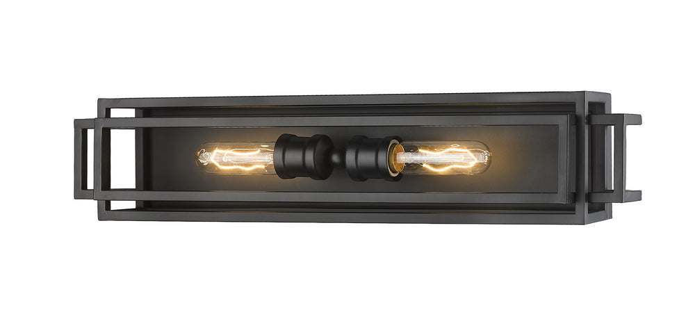 Z-Lite Canada - Two Light Vanity - Titania - Matte Black- Union Lighting Luminaires Decor