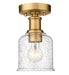 Z-Lite Canada - One Light Flush Mount - Bryant - Heritage Brass- Union Lighting Luminaires Decor