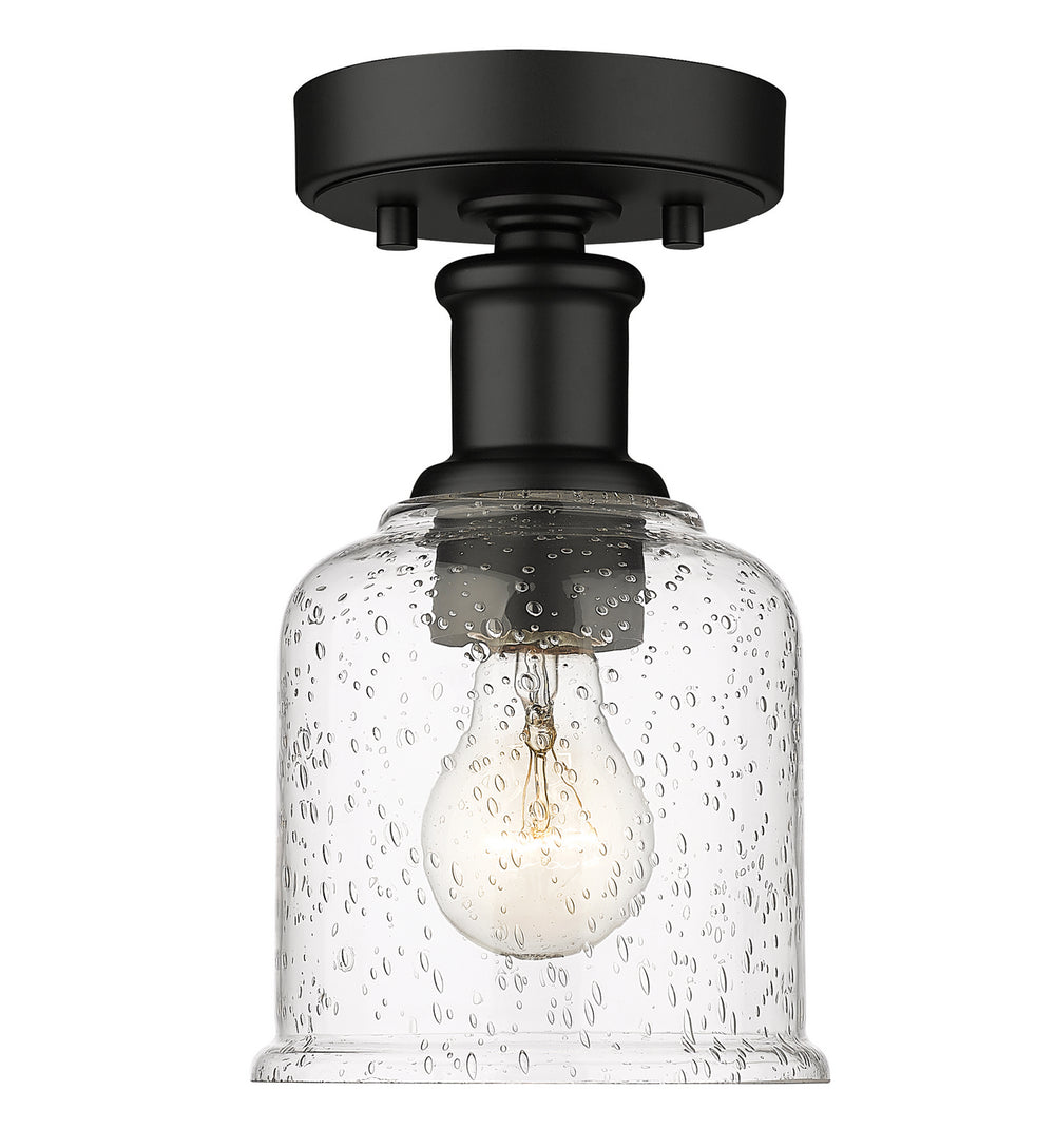 Z-Lite Canada - One Light Flush Mount - Bryant - Matte Black- Union Lighting Luminaires Decor